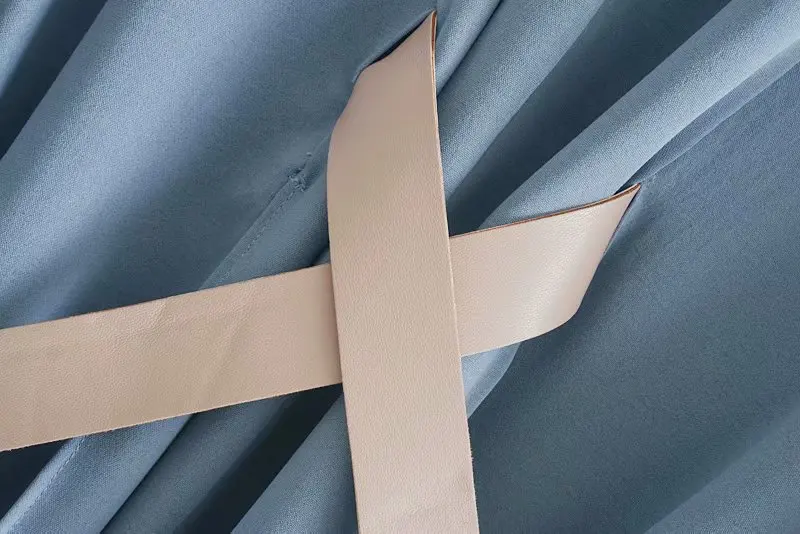 Осенняя Новинка 2019 модная женская одежда пояс с длинными рукавами v образный