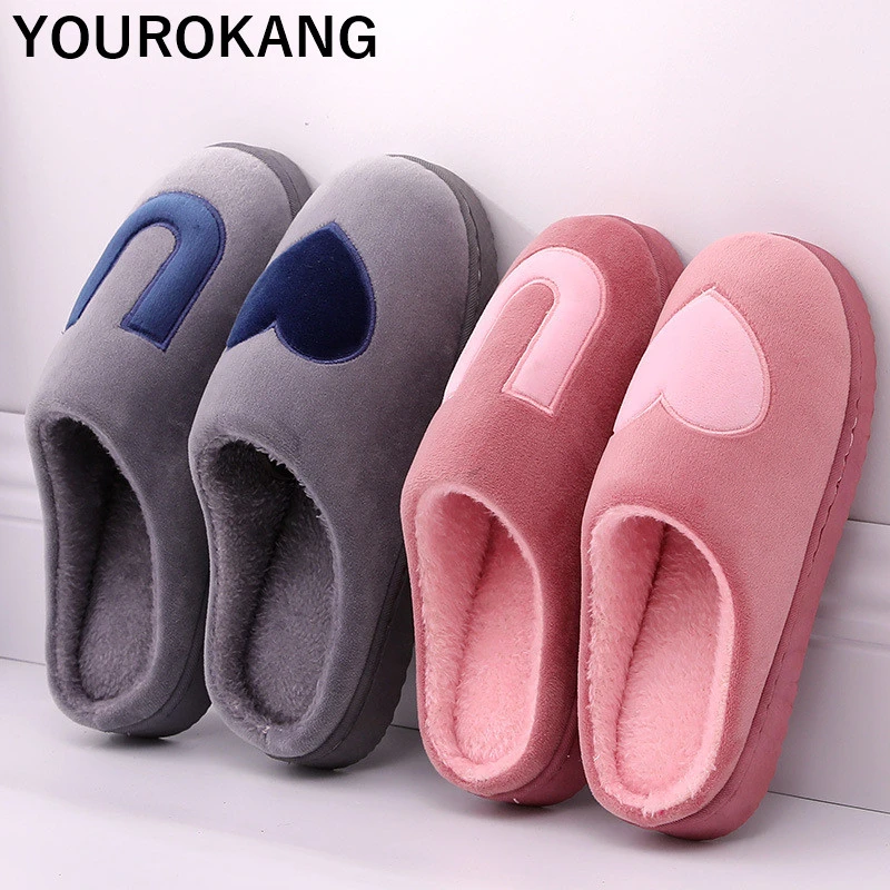 Мужские домашние тапочки Красивая Мужская зимняя теплая обувь Домашние