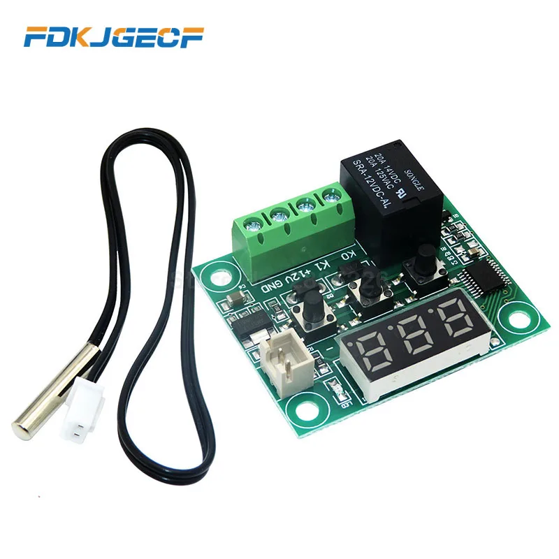 W1209 DC 12V Цифровой фотоэлемент термостата модуль переключателя контроля