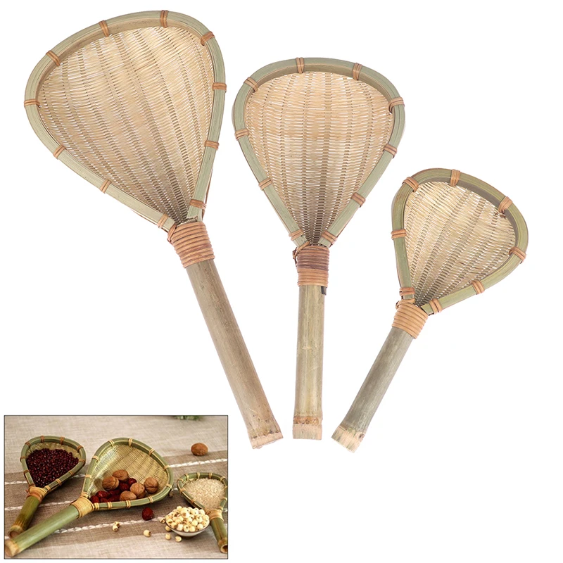 

Bamboo Colander Products Kitchen Supplies Handmade Bamboo Braided Rice Colander Soup Spoon Noodles Household Rice Spoon