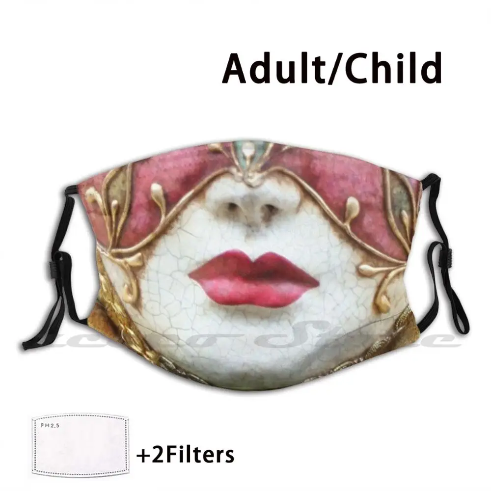 Цветная Карнавальная маска индивидуальный узор моющийся фильтр Pm2.5 для взрослых