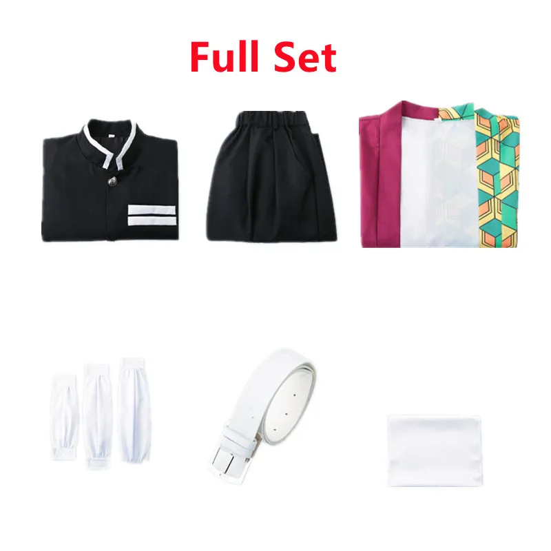 Anime Kimono Cosplay Demon Slayer Kimetsu no Yaiba Tomioka Giyuu Costume Adult Kids Halloween Clothes