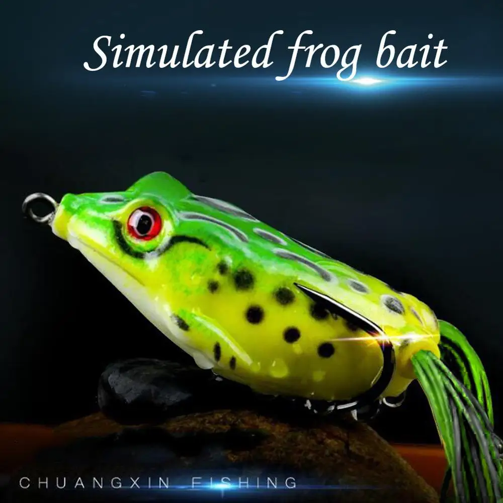 1 шт. рыболовная имитация Лягушка приманка силиконовая мульти Размеры мягкая