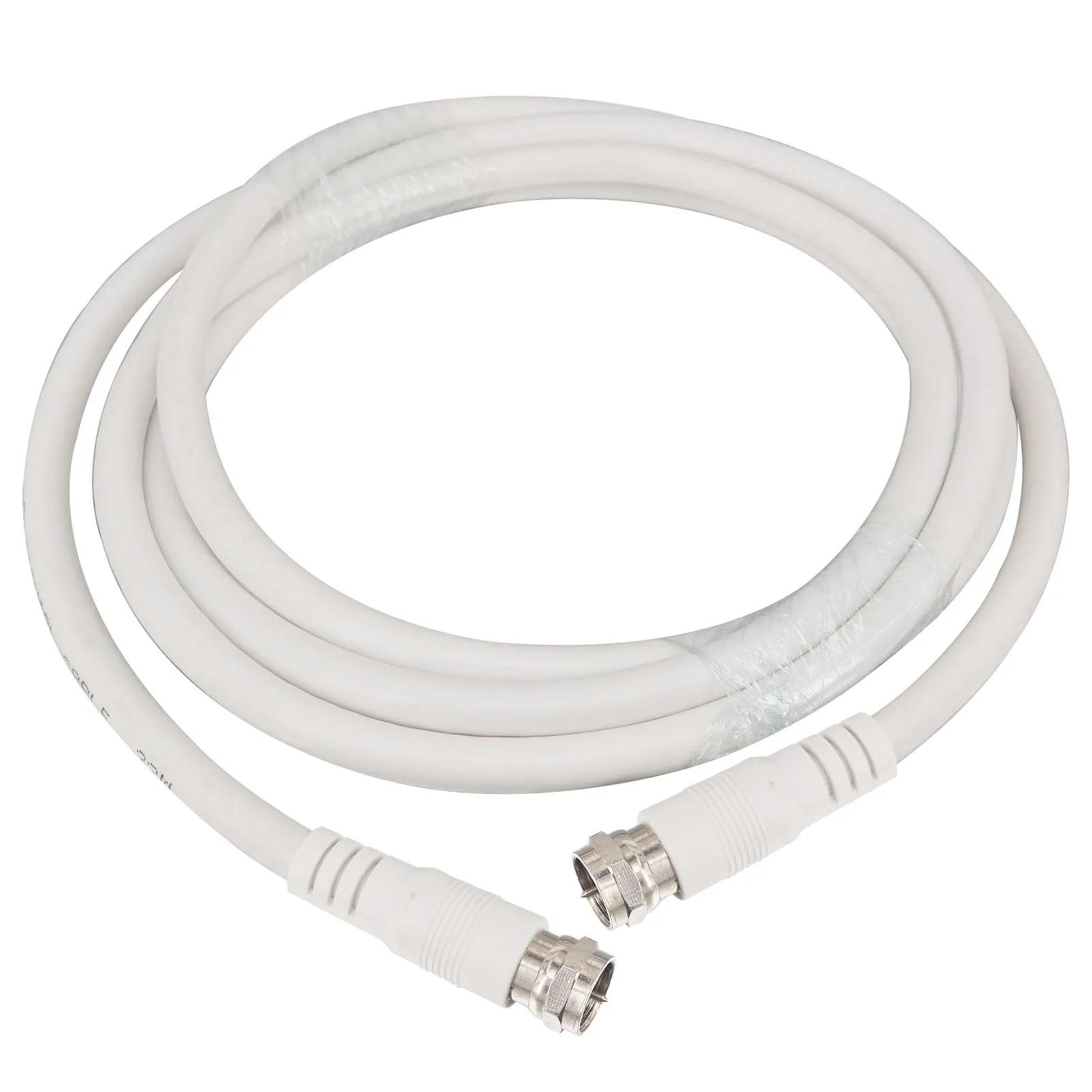 Белый кабель для телевизора Coax устойчивый к погодным условиям с разъемом RG6