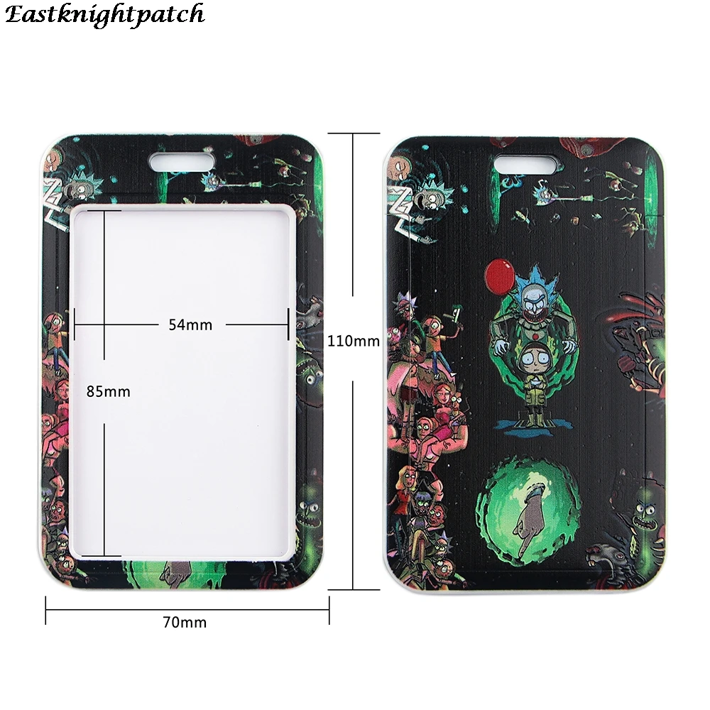 

12pcs/lot E2885 Cartoon Necklack Lanyard Key Gym Strap Multifunction Phone Decoration With Card Holder Cover