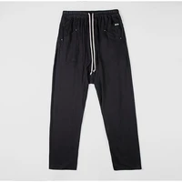 high street brand ro 2021ss drawstring black casual pants men trousers mens pants sweatpants womens pants