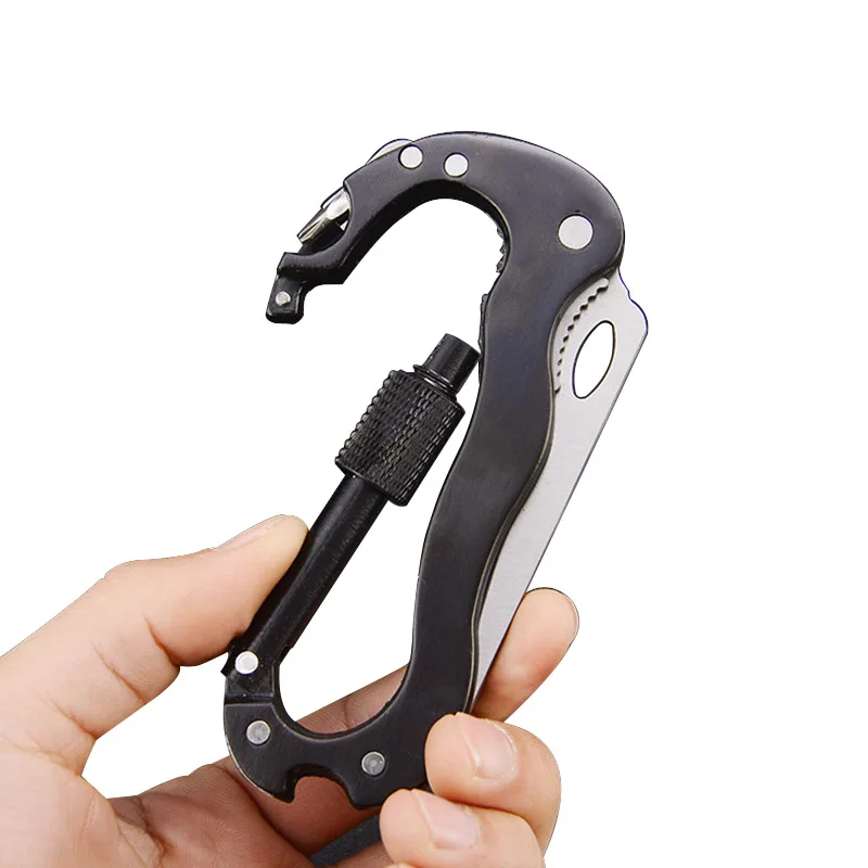 Карабины застежка нож Открытый Кемпинг многофункциональный быстро тянущийся