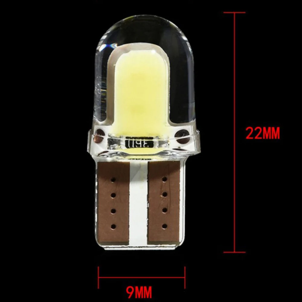 1/10/20 шт. светодиодный T10 194 168 W5W COB 8SMD кремнезема яркий свет белые Лицензированная