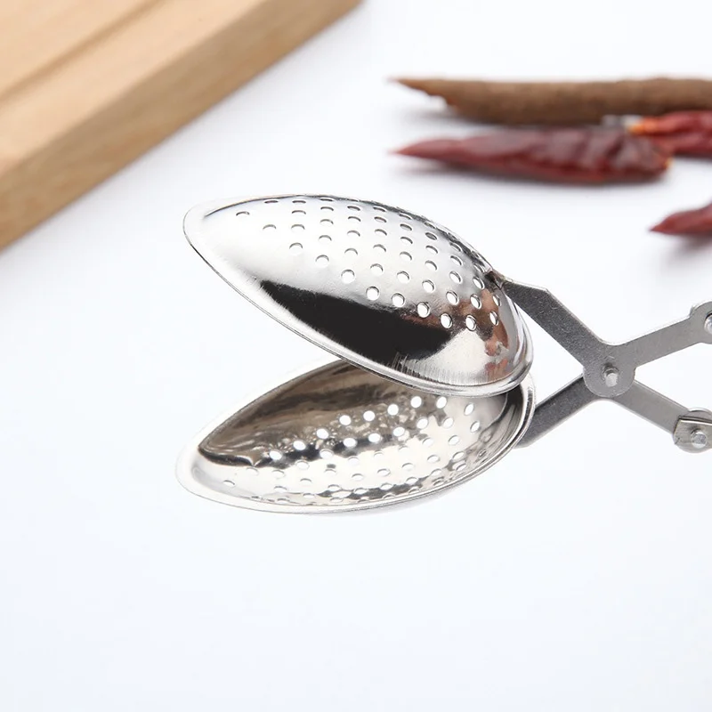 

1PC Creative Spice Mesh Infuser Silver Leaves Filter Stainless Steel Filter Ball Mesh Herbal Filter Spoon Strainer Kitchen Tool