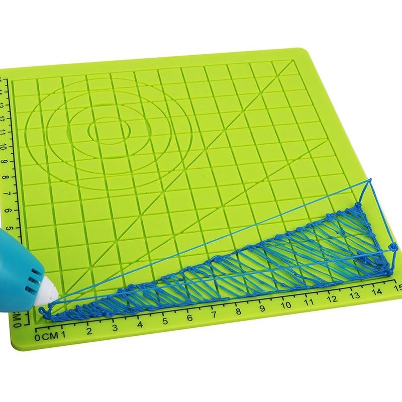 4 шт 3D печать Ручка Силиконовый дизайнерский коврик базовый шаблон многообразные