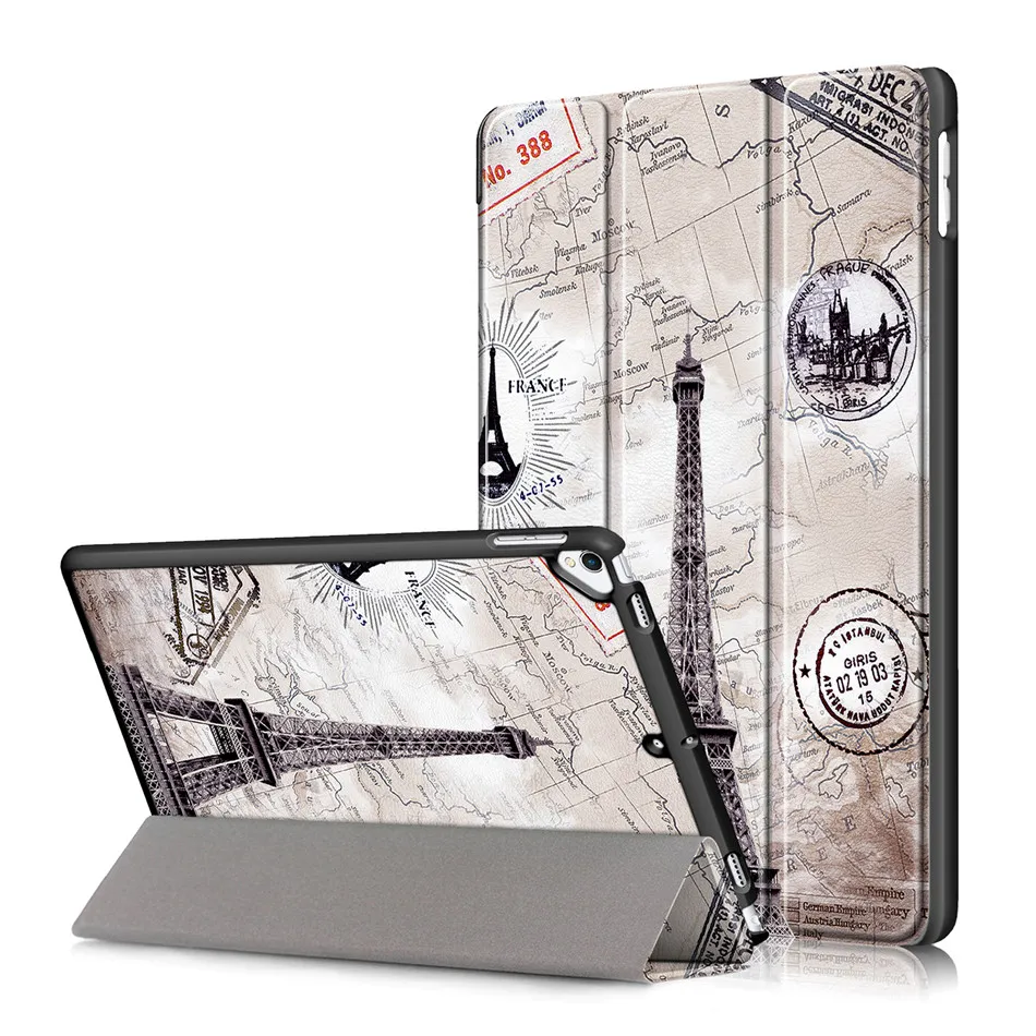 Для iPad Air 3rd поколения 10,5 чехол Smart Cover Funda для iPad Air 3 10,5 дюймов 10,2 7th складываются в три раза подставка мягкий чехол для задней панели