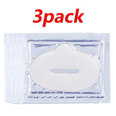3pack white 5 упаковок, коллагеновая увлажняющая маска для губ, Кристальные накладки для губ, против морщин, эссенция для губ, красота, Антивозрастная маска для губ - Цвет: 3pack white