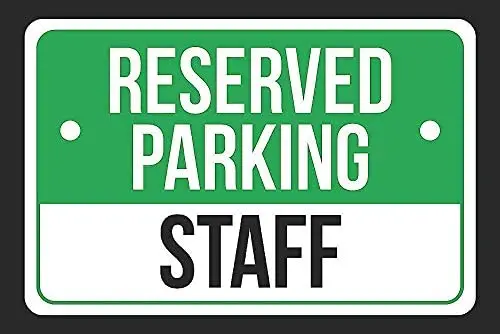 Новый Винтажный Ретро металлический жестяной знак парковочный персонал уличный