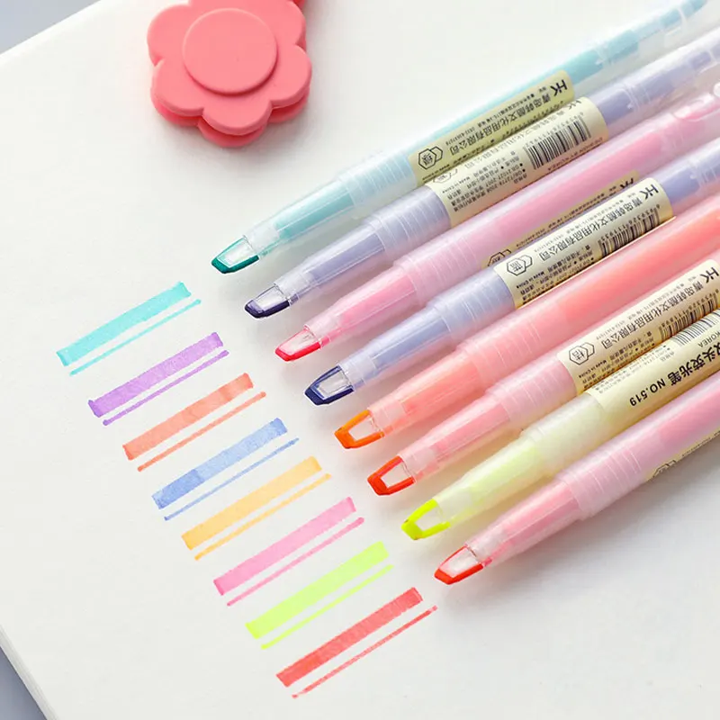 Art Marker Dual Head Highlighter Watercolor Pen Coloring Calligraphy Drawing School Supplies Professional Color Markers |