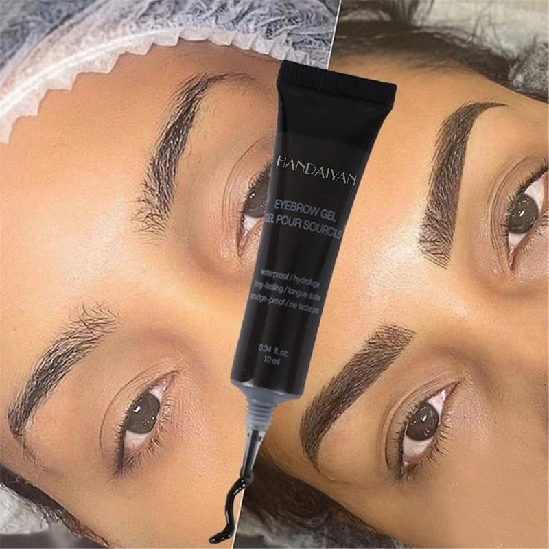 

Natural 6 Colors Liquid Dyeing Eyebrow Cream Set Waterproof Durable Brown Tint Eyebrow Henna Mascara Eyebrows Paint Makeup