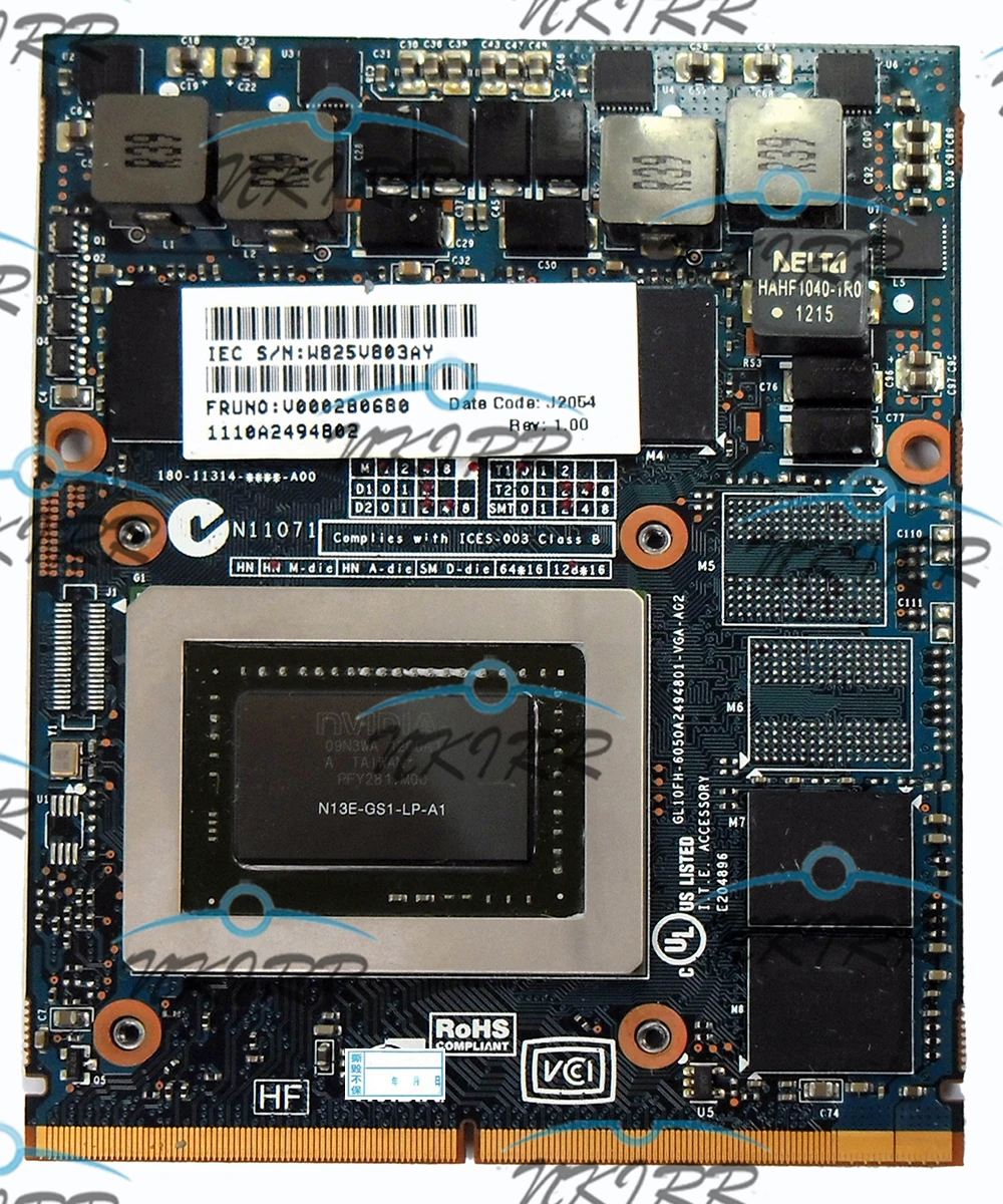 Видеокарта V000280680 6050A2494B01 VGA A02 N13E GS LP A1 GTX 670M 3 ГБ GDDR5 для TOSHIBA QOSMIO X875 X870|Материнские