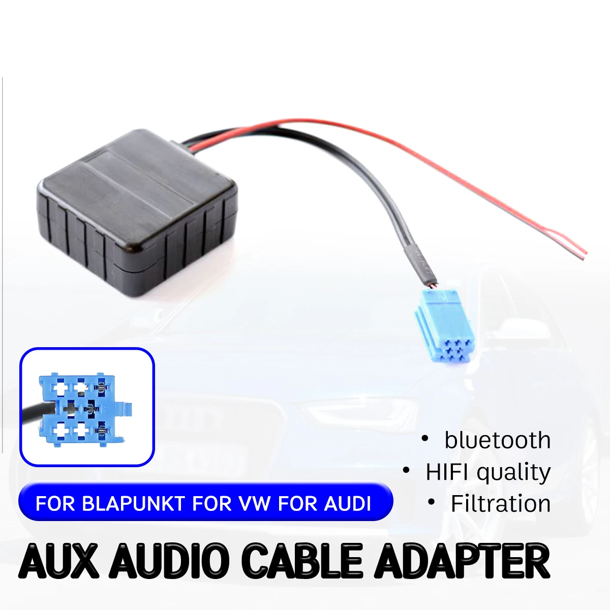 Bluetooth Aux приемник для AUDI хор концерт Blaupunkt vw Delta Beta VDO Becker Кабель адаптер Hifi