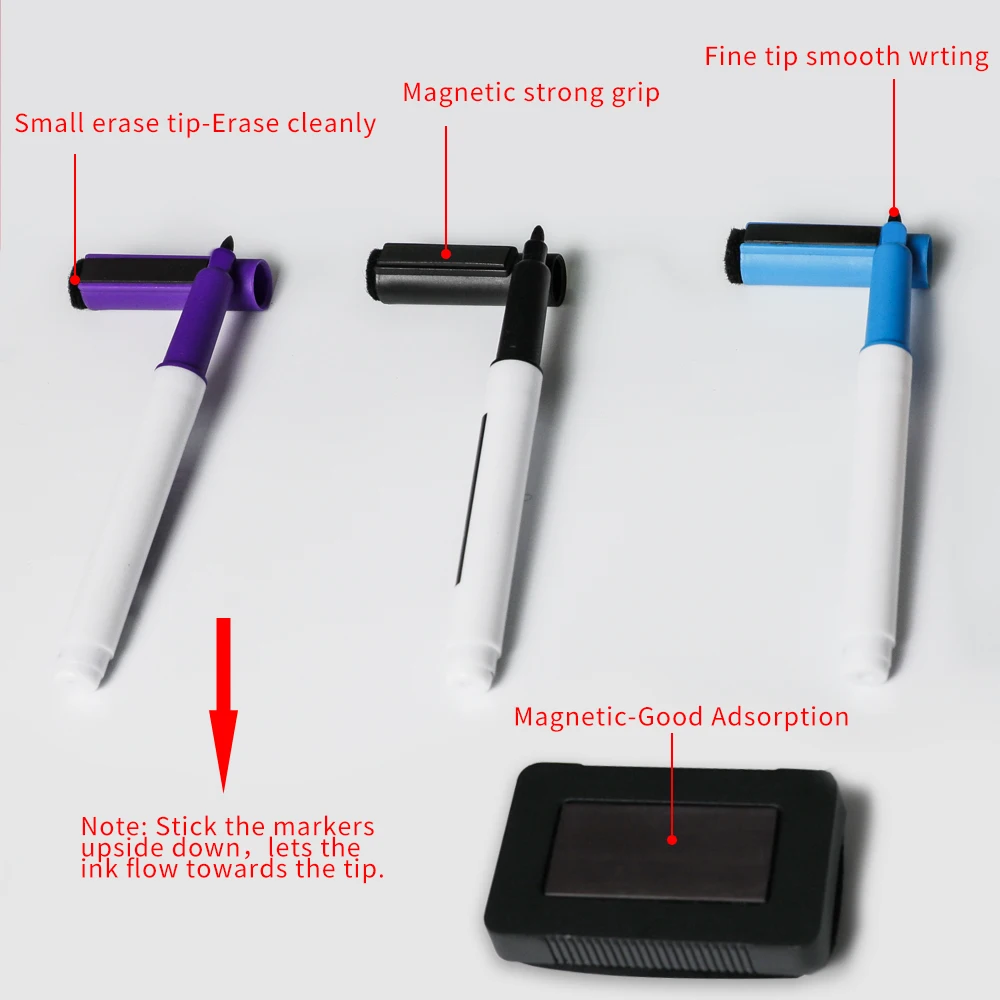 

Magnetic Erasable Whiteboard Fridge Magnets Message Board Memo Pad Magnetic Notes with Free Pen & Eraser For Fridge decor 11*17"