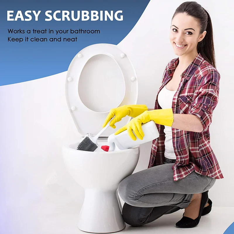 

Toilet Brush Holder Multifunction Cleaning Brush Household Wall Mounted Shelf Squat Bathroom CleaningKit tools