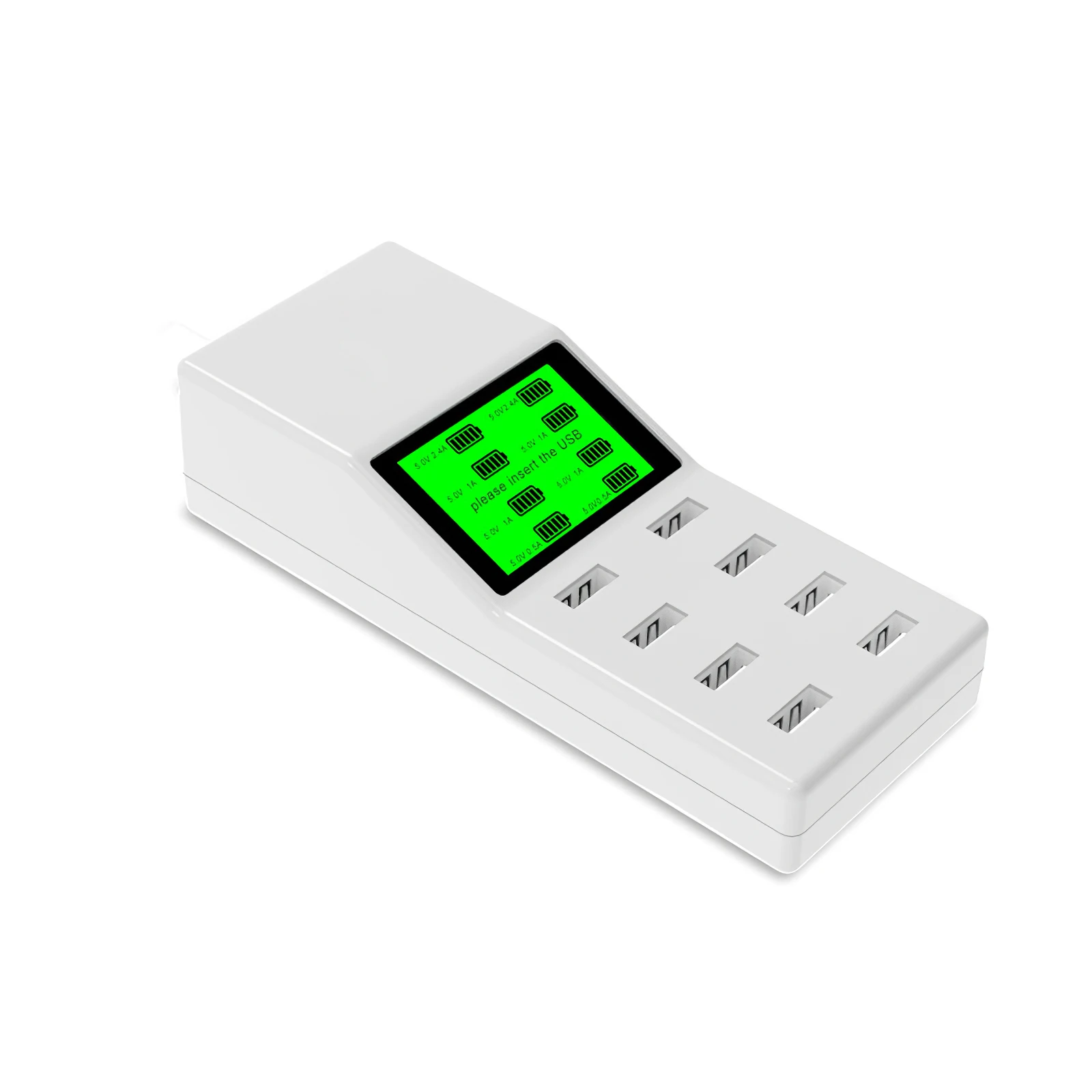 

Зарядное устройство USB 8 портов интеллигентая (ый) USB зарядное устройство быстрой зарядки аудио конвертер экран дисплей USB зарядный адаптер д...