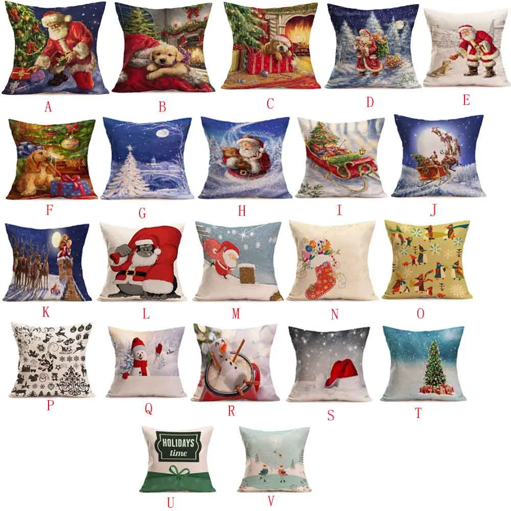 Decorative Pillowcases Silk Pillowcase Fronha Haikyuu Christmas Santa Claus Festival Pillow Case Kussensloop #37 | Дом и сад