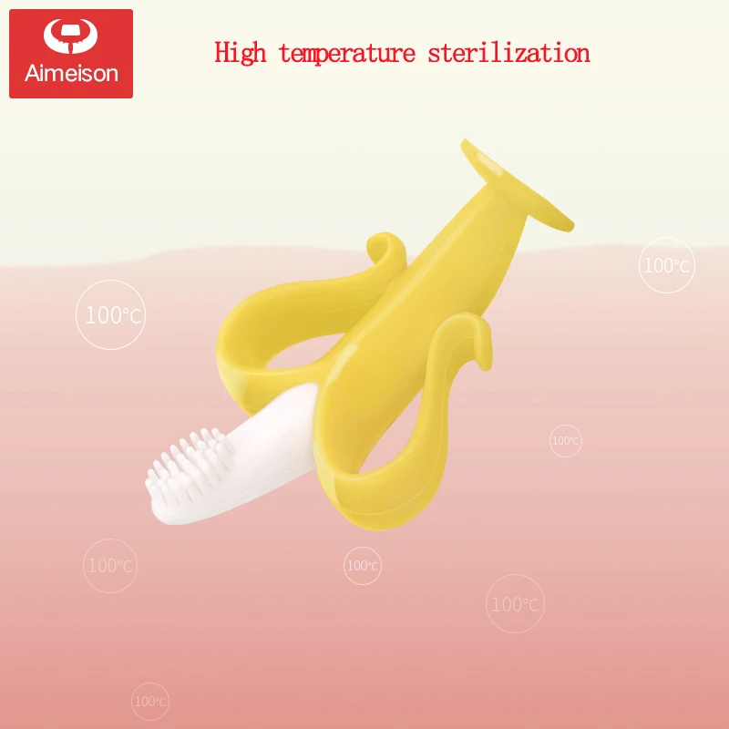Прорезыватель в форме банана Aimeison Baby Детская силиконовая игрушечная зубная