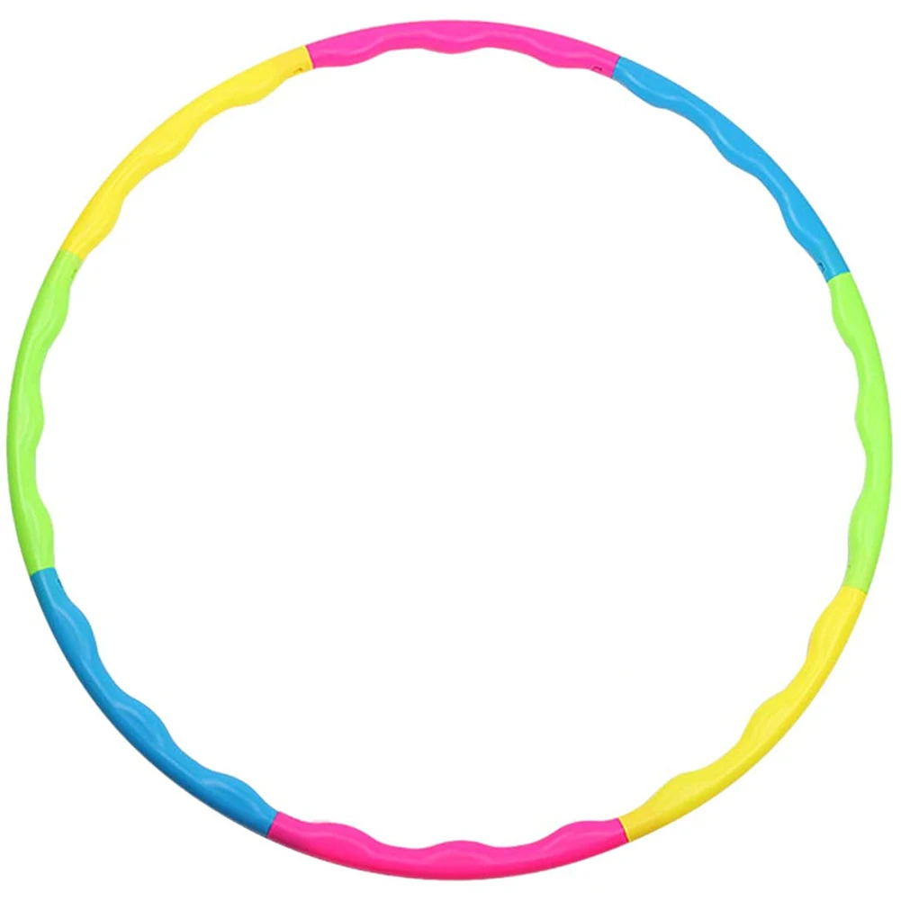 

8 Parts Sport Hoop Resistance Bands Set Detachable Weighted Fitness Install Massage Exercise Bodybuilding Waist Hoop Gym