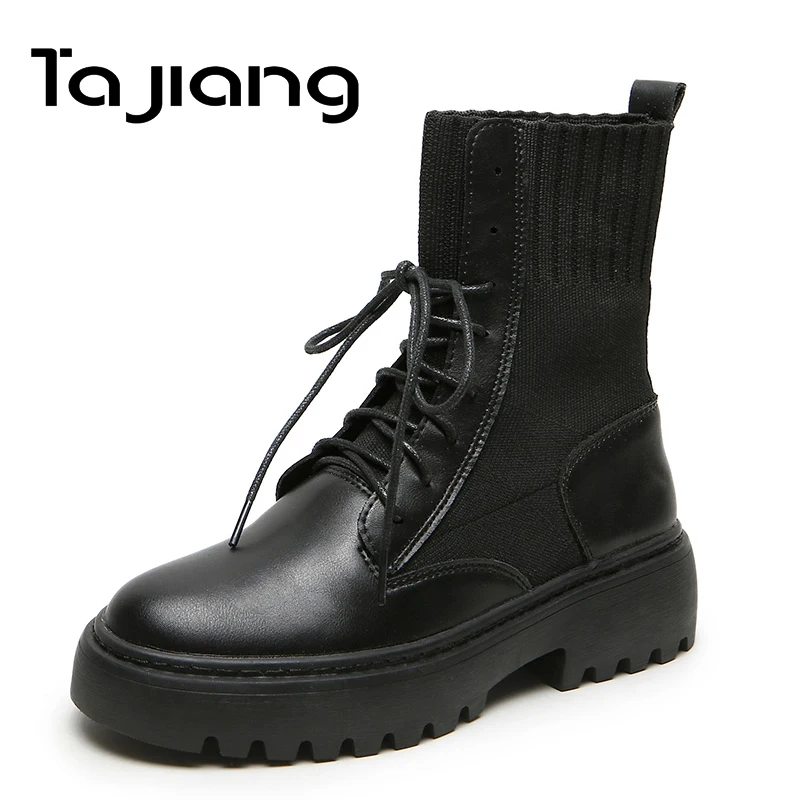 Ta Jiang/Новые модные теплые плюшевые зимние женские ботильоны женская обувь