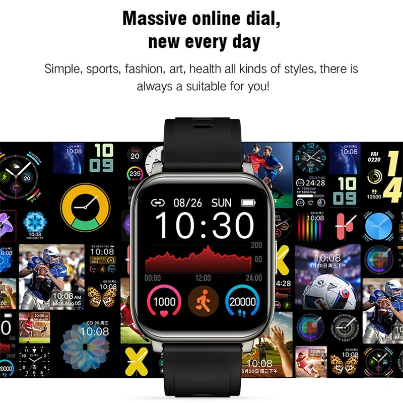 2021 new p25 smart watch fitness pedometer health heart rate sleep tracker ip67 waterproof sport watche smartwatch for men women free global shipping
