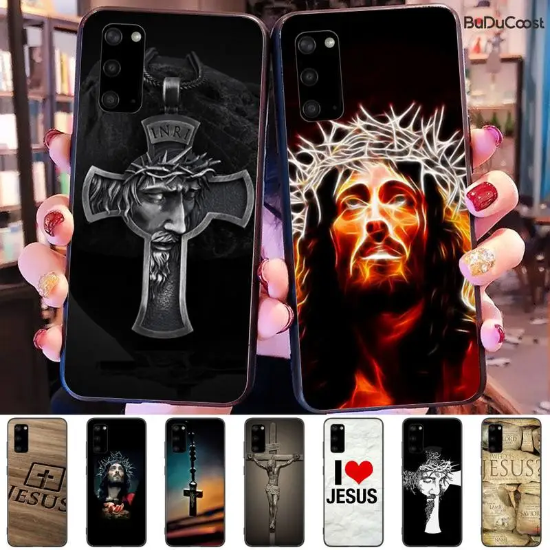 

Bible jesus christ christian cross Phone Case For samsung galaxy S10 S10E Lite s8plus s9plus s7 s6 plus S5 S20 plus