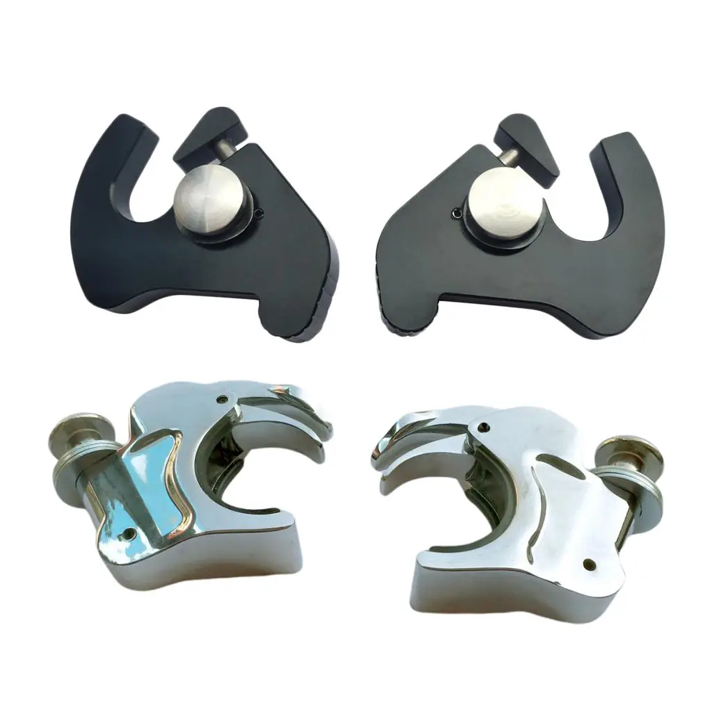 Черные/хромированные 41 мм быстросъемные зажимы для лобового стекла Sportster |