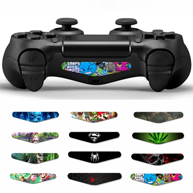 Наклейки для Dualshock 4 PS4 Pro Slim Control ler наклейки со светодиодной подсветкой PlayStation
