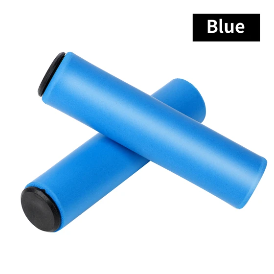 Blue WEST BIKING силиконовый Противоскользящий чехол на руль велосипеда с амортизацией для горной дороги, горного велосипеда - Цвет: Blue