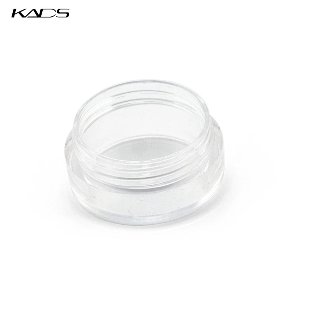 HOTSALE 100 ШТ./ЛОТ 5 г бутылки сливок ясно пустые пластиковые nail art блеск пыли порошок