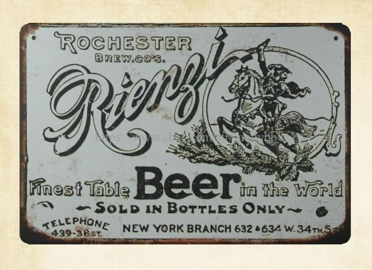 

home decor Rienzi Finest Table Beer Liquor Shop Bar metal tin sign