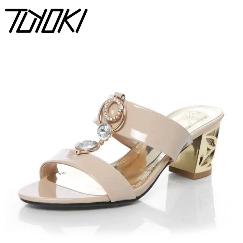 Tuyoki/женские модные ботинки полусапожки ботильоны с квадратным Сандалии на