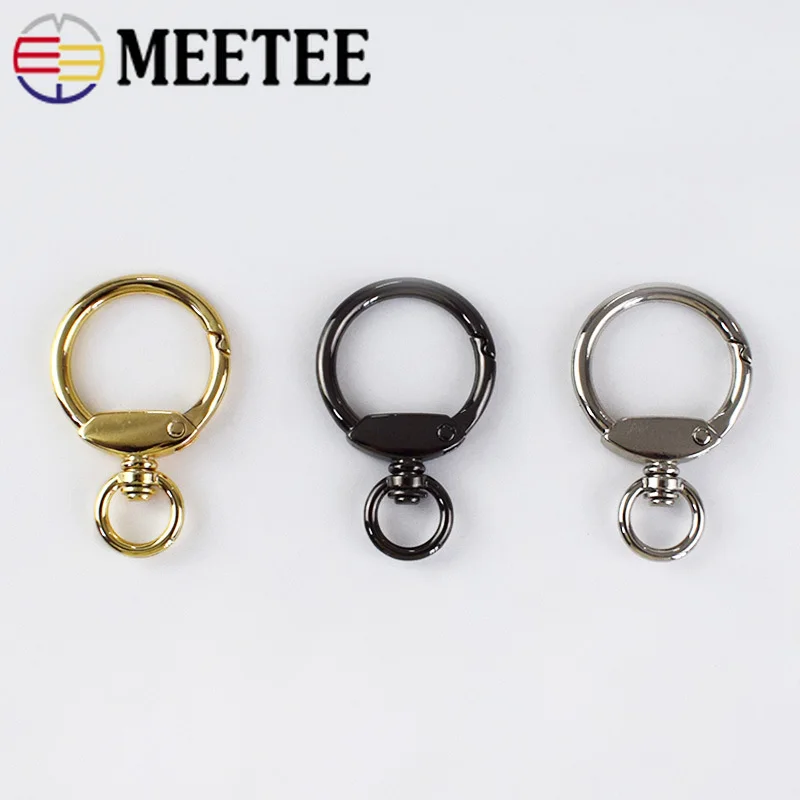 Meetee 2/5pcs 23mm Metal Hook Keychain Buckle Spring Key O Ring DIY Bag Decoration Hanging Jewelry Crafts Accessory BF029 | Дом и сад