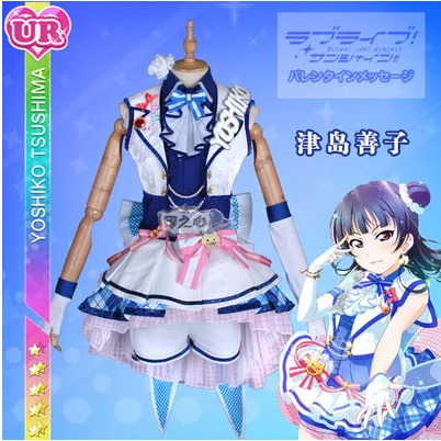 Tsushima Yoshiko Love Live! Sunshine! Aqours Chika Ruby Kanan Dia вы аркадная игра 3rd всех членов униформы косплей костюм - Цвет: Tsushima Yoshiko
