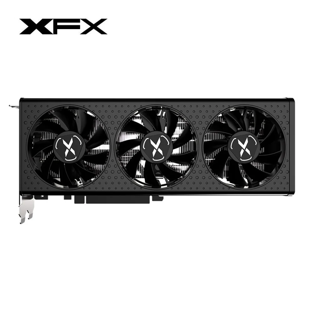 XFX Новый Radeon RX 6600 XT 8 Гб OC RX6700XT 12 GDDR6 поддержка AMD RDNA2 DirectX компьютерная графика |