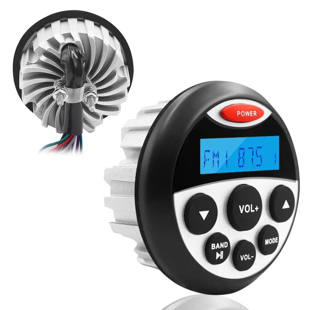 Морской Bluetooth стерео аудио система радио FM AM приемник MP3 плеер + 4 дюйма