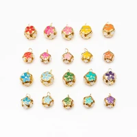 colorful metal 18mm14mm hanging bell cherry blossom hollowing out colored bells beads accessories jewellery findings