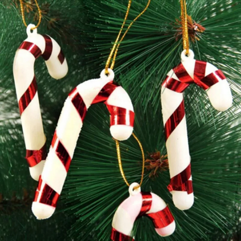 

Candy Crutch Fashion New Christmas Tree Decoration Christmas Decorations Red Silver Gold Christmas Crutch Ornament For New Year
