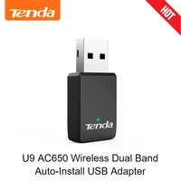 tenda u9 ac650 usb wireless 2 4g5g wifi adapter high speed network card 650mbs dual band auto install usb adapter