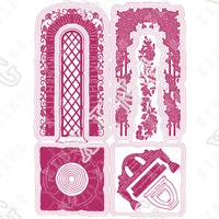 hot sale newest in the courtyard collection courtyard card metal cutting dies diy scrapbook diary decoration embossing stencils