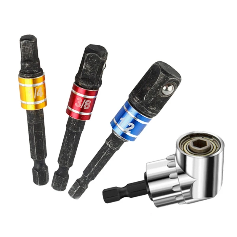 

Socket Adapter Flexible Shaft Extension 105 Right Angle Screwdriver Drill Bit K1KA