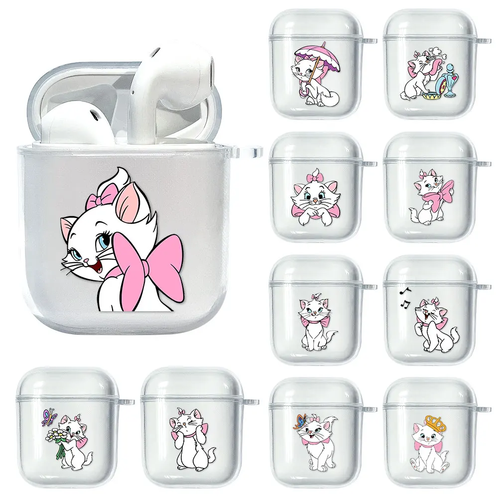 

The Aristocats Transparent Case For AirPods 2 1 Soft Luxury For Apple Airpods TPU Cover Wireless Earphone Protective Funda