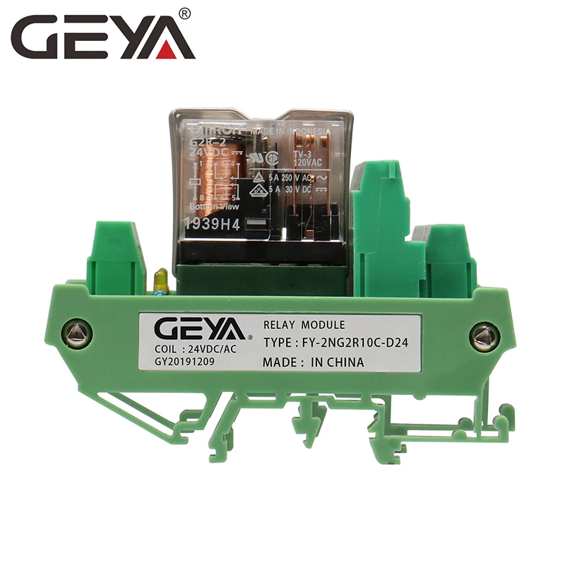 GEYA 2NG2R DPDT реле 10 каналов Omron Реле модуль 2NO 2NC плагин 12V 24V | Обустройство дома