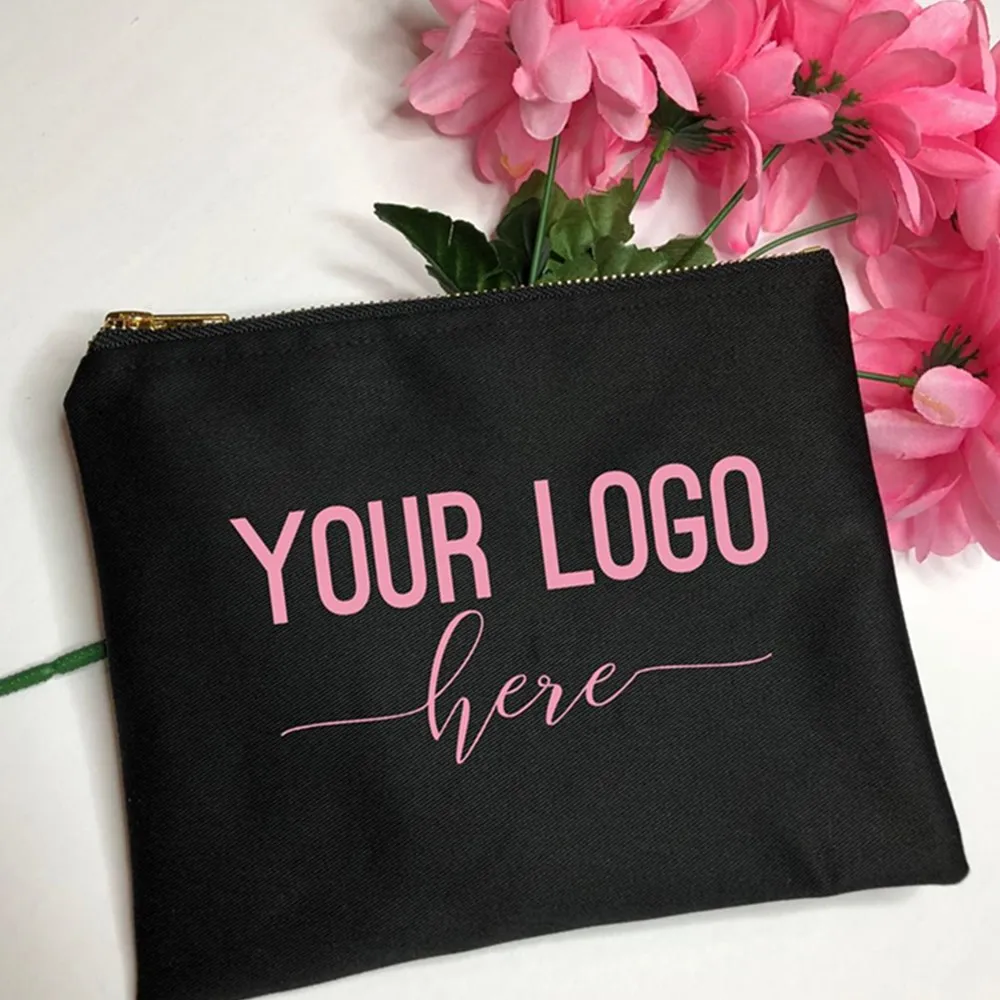 

Customized Design Makeup Bag Product Bag Company Logo Quote Name Bridal Party Gifts Thank You Message Birthday gift bags