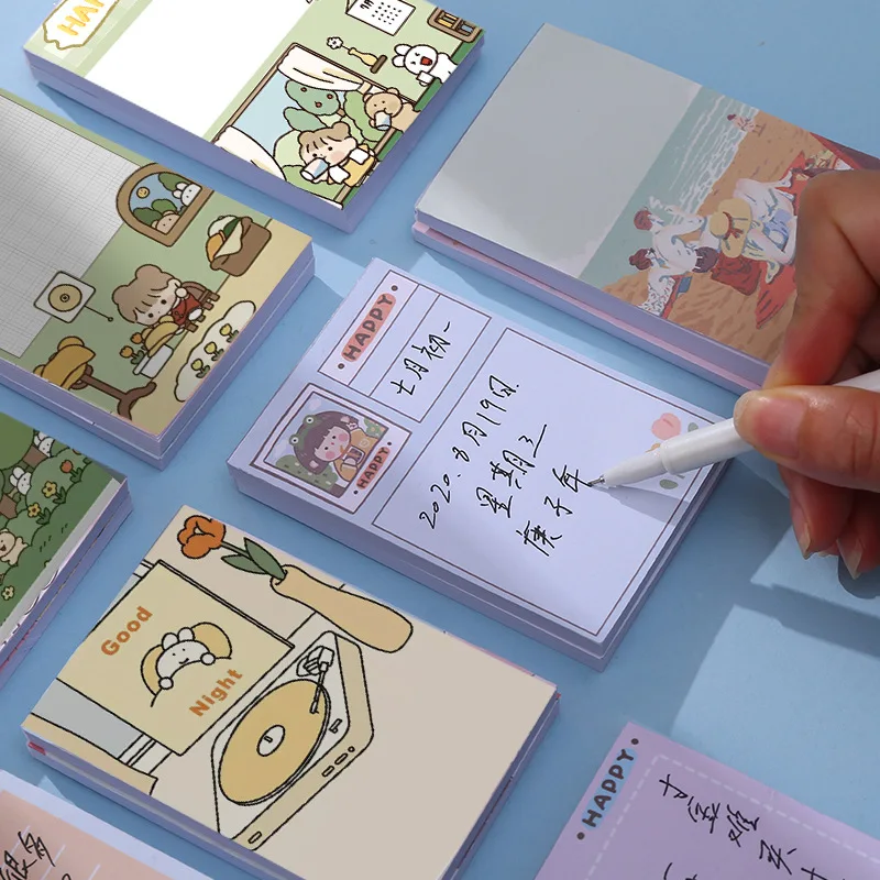 Японский милый блокнот для записей план студентов бумага корейские канцелярские