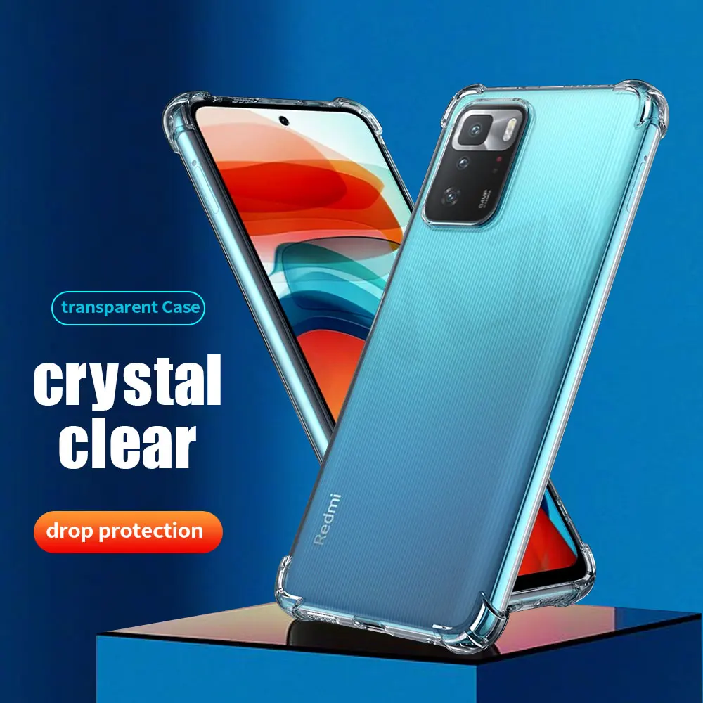 

Ультратонкий Прозрачный чехол для Xiaomi Redmi Note 10 10S 9 Pro Max 9S 9T 9A, мягкий силиконовый чехол из ТПУ 10X, 8, 8T, 8A, 7, 7A, 6, задняя крышка, чехол для телефона